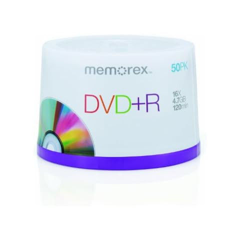 Memorex M00568 DVD+R 16x 50 Pack Cakebox Cover
