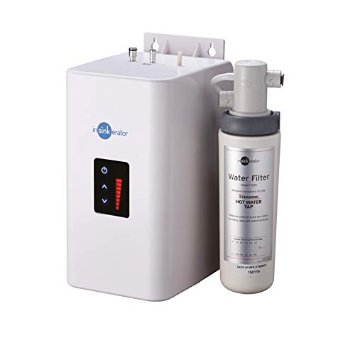InSinkErator Hot Water Tank and Filter - Model 44681 and 45096 - NeoTank with Electronic Adjustable Digital Thermostat and Hot Water Filter, Compatible with Instant Hot Water Taps - 2.5 Litres - White