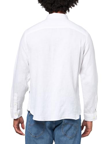 Nautica Men's Long Sleeve Solid Linen Button Up Shirt2