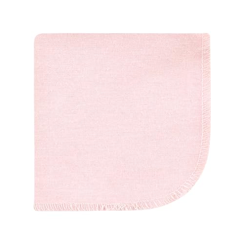 Image of Hudson Baby Unisex Baby Flannel Cotton Poly Washcloths, Dusty Rose Floral 12 Pack, One Size