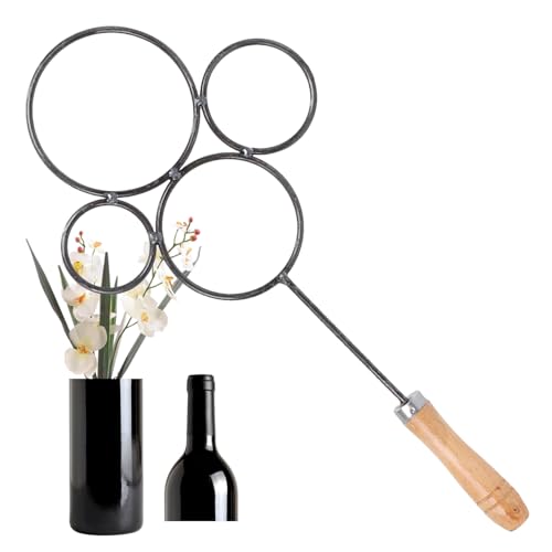 Cortador De Botellas De Vidrio | Herramienta Para Cortar Botellas | Herramientas Para Cortar Vidrio Para Botellas | Herramienta De Corte Para Calentar Botellas Redondas 4 Anillos Manualidades DIY