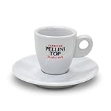 Pellini エスプレッソカップ ヌオバ 1客 ソーサー付き 白 PLESCP1