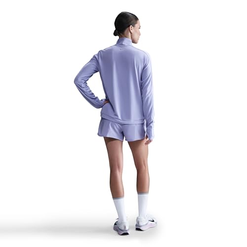 Nike Swoosh Dri-Fit Mid Layer Mit Halbreißverschluss Fürs Laufen Für Damen, Lilac Ice, HJ2225-533, M