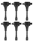 ECCPP Ignition Coils Pack of 6 Compatible for Nissan A-ltima M-axima M-urano Q-uest 2007-2017 for Infiniti EX35 FX35 V6 3.5L 2008-2012 Replacement for UF550 C1670