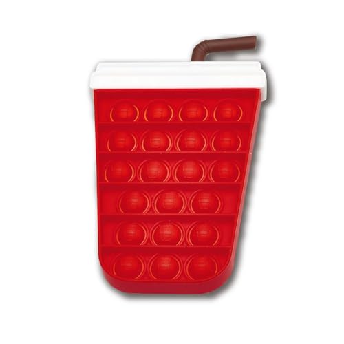 ハッピーポップ スクイーズ玩具 ストレス解消グッズ プッシュポップ スクイーズ玩具 バブル感覚減圧グッズ ストレス解消 スクイーズ感覚おもちゃ インテリジェンス発展 イットそわそわおもち (コーラ)