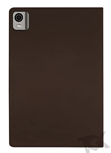 Image of TGK Leather Stand Flip Case Cover for Nokia Tab T21 10.36 inch Tablet (Brown)