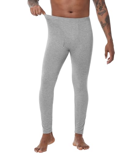WiWi Men's Long Johns Thermal Underwear Bottoms Base Layer Leggings Viscose from Bamboo Baselayer Pants S-XXL3