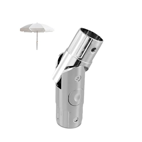 Wshxjzyay Patio Umbrella Replacement Parts Outdoor Umbrella Pole Replacement Push-Button Tilt Adjustment Metal Parasol Mounting Bracket Accessories (1.3 Inch)