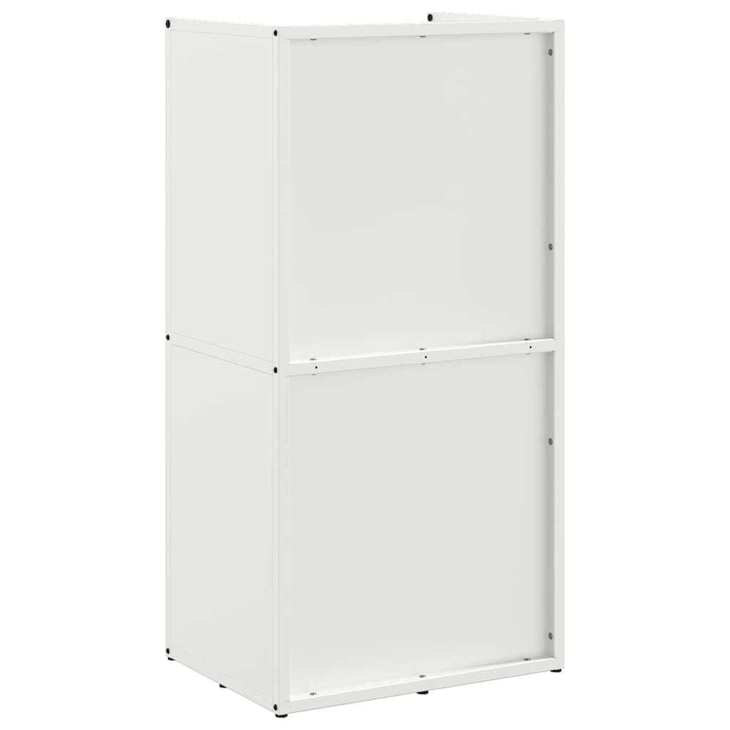 Brennholzregal Weiß aus kaltgewalztem Stahl 40 x 30 x 80 cm, feuerholz und kaminholz Lagerung, holzregal mit 60 kg Tragkraft für Innenbereich, kamin und ofen