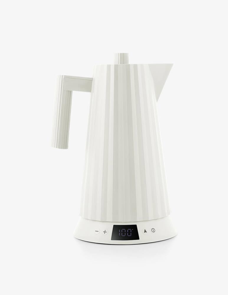 Alessi Plisse Wasserkocher wei? mit Temperaturregelung (MDL21 W)