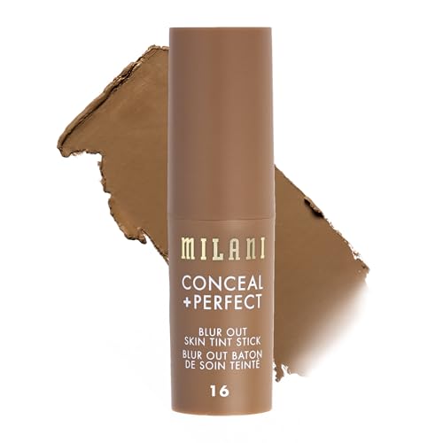 Image of Milani Conceal + Perfect Blur Out Skin Tint Foundation 16-Deep Tan Golden | Nourishing Light To Medium Coverage Tinted Moisturizer. Creamy, Buildable Coverage. Up To 12Hr Wear. Pore Blurring Soft Matte
