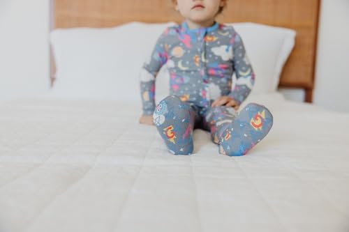 Image of Copper Pearl Baby Zip-Up Footie Pajamas - Soft Stretchy Sleep and Play Footies for Boys and Girls