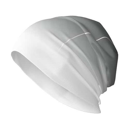 CKGODGF Ombre White to Black Print Winter Knit Hats,Soft Ski Hats,Skull Hats