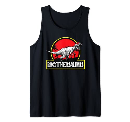 Brother-saurus t-rex dinosaur cool animal family gifts tank top