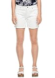 Denim s.Oliver Damen Regular Fit: Weiße Jeanshorts White Denim Stretc 34