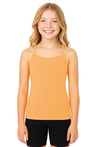 Image of Kurve Girl's Sleeveless Tank Top - Stretch Undershirts Cami Camisole, UV Protective Fabric, Rated UPF 50+ (Made in USA)