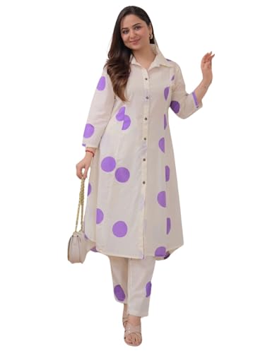Image of Leriya Fashion Co-ord Set For Women Stylish | Kurti Set For Woman | Short Kurti For Woman | Anarkali Suit For Women's | Festive Ethnic Indian Traditional Outfit for Functions & Puja