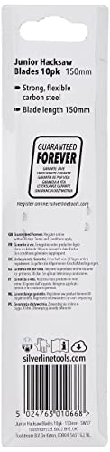 Silverline SW37 Sägeblätter für Mini-Bügelsäge, 10er-Pckg. 150 mm