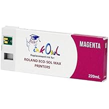 InkOwl Compatible Ink Cartridge Replacement for Roland ECO-SOL MAX Printers ESL3-MG 220mL, Magenta for BN-20, SP-300, SP-540, VP-300, VP-540, VS-300, VS-420, VS-540, VS-640, XC-540