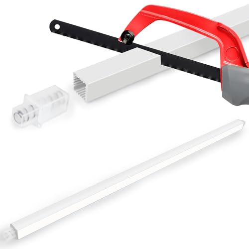24-Inch Spring End Wall-Mounted Towel Bar Adjustable Sturdy Plastic Towel Holder for Bathroom Kitchen Towel Storage White