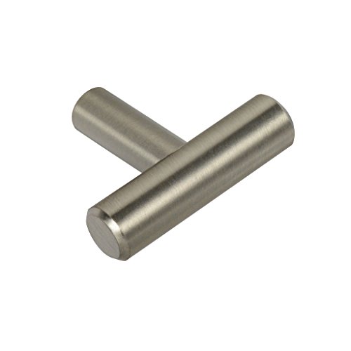#3489-1-3/4 in. (45mm) CKP Brand T Knob, Brushed Nickel - 10 Pack