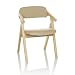 Produktbild hjh OFFICE Holz-Klappstuhl gepolstert SCANDIO Besucherstuhl Faltstuhl aus Holz klappbar, bis 120 kg, Beige, 729443