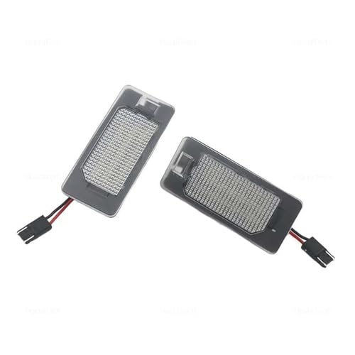 Luz matrícula impermeable coche Fiat 500X 2017 2018 luces LED de matrícula blancas