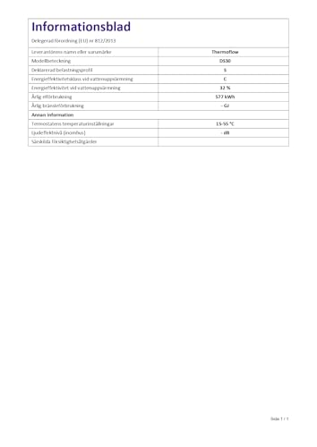 Thermoflow DS30 Warmwasserspeicher 30 Liter druckfest| steckerfertig| Warmwasserbereiter bis 75 °C | G 1/2“ Anschluss | Warmwasserbereiter für Küche, Waschtisch, Dusche oder Badewanne