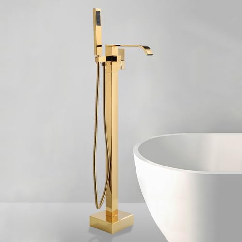 Robinetterie de luxe dorée pour baignoires et robinets simples LWX - 3