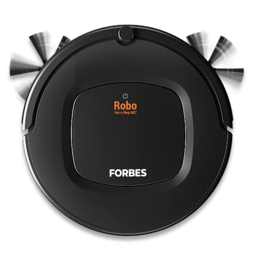 Eureka Forbes Robo Vac N Mop NXT with Powerful Suction|2 in 1 Robotic Vacuum Cleaner (Dry Suction+Mopping+Remote Control)| Works on Tiles, Carpets and Wooden Floors