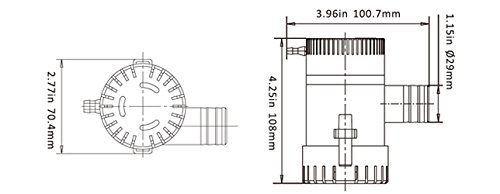 Seaflo 12V 1100 Gph Bilge Pump #TOP6