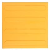 YOSADIER Baldosa Táctil para Suelo Braille 40x40 Cm Adhesiva Amarilla Superficie Antideslizante para Señalización de Rutas y Advertencias en Interiores y Exteriores