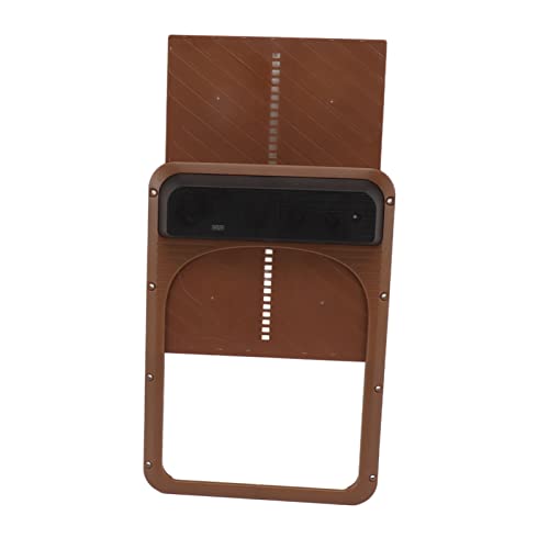 Automatic Chicken Coop Door Opener, Light Sensor Auto Chicken Coop Door, Poultry Door for Farm, Ducks and Chickens, Battery Powered, One Click Operation Chicken Coop Door (Dark Brown)