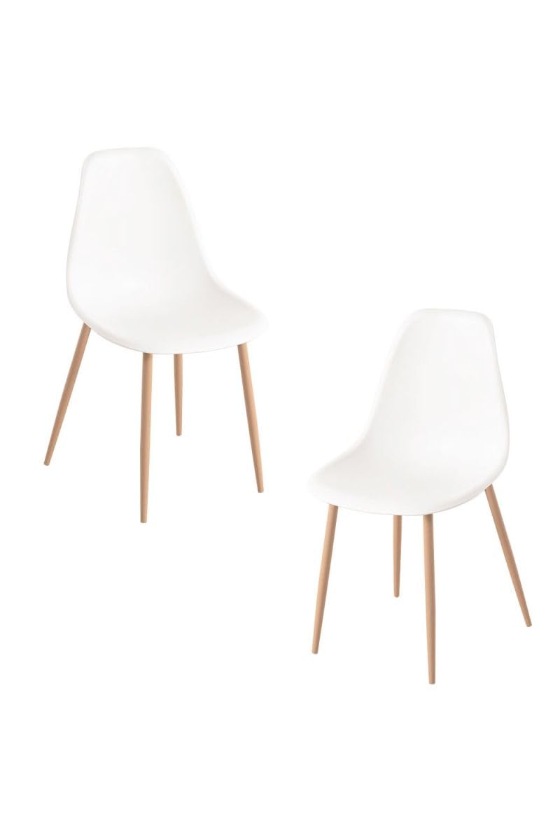 Regalos Miguel - Packs Sillas Comedor - Pack 2 Sillas Mykle - Blanco