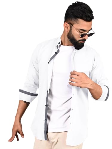 Chemise pour homme en coton Tee Projekt à manches longues pour la maison