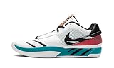 Ja 1 'Scratch Basketball Shoes (FV5957-100, blanco/verde turbo/rojo universitario/negro) talla 13.5, Blanco/Verde Turbo/Rojo Universitario/Negro, 48 EU