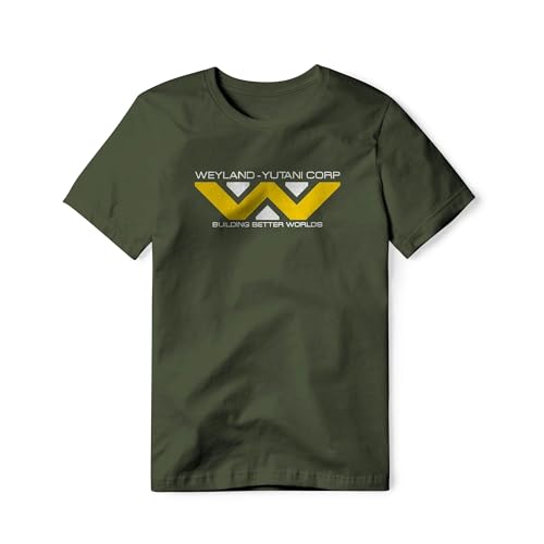 Generic Weyland-Yutani Logo from Alien Movie, Classic Cotton Tee, Medium-3X-Large