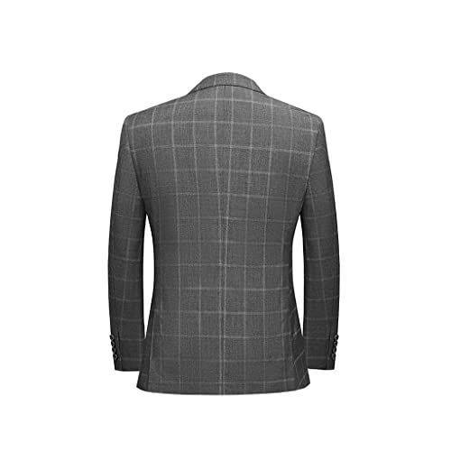 3 Pieces Men's Suit Set Customized Tailored Plaid Business Dress Men Suits Groom's Wedding Tuxedo4