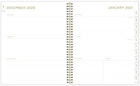 Ashley G for Blue Sky 2021 Weekly & Monthly Planner, Flexible Cover, Twin-Wire Binding, 8.5" x 11", Painterly Stripe