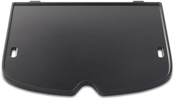 Campaquip Griddle for Weber Traveler | Cast Iron Flat Top Grill Plate | Outdoor Cooking | BBQ Griddle for Camping | Ideal for Pancakes, Eggs, Meats & Potatoes | Easy to Clean