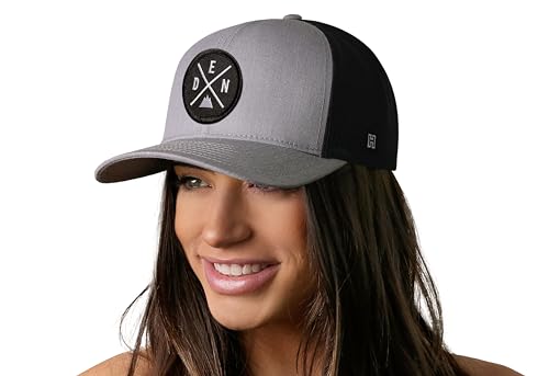 Image of HAKA State City Trucker Hat for Men & Women, Adjustable Baseball Hat, Mesh Snapback, Sturdy Outdoor Black Golf Hat
