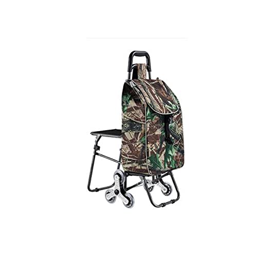 LICHUAN Einkaufstrolley, faltbar, auf Rollen, tragbar, für Damen und Herren, Einkaufen, Picknick, Aufbewahrung zu Hause…