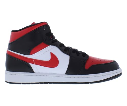 Nike Air Jordan 1 Mid - Black / Fire Red / White3