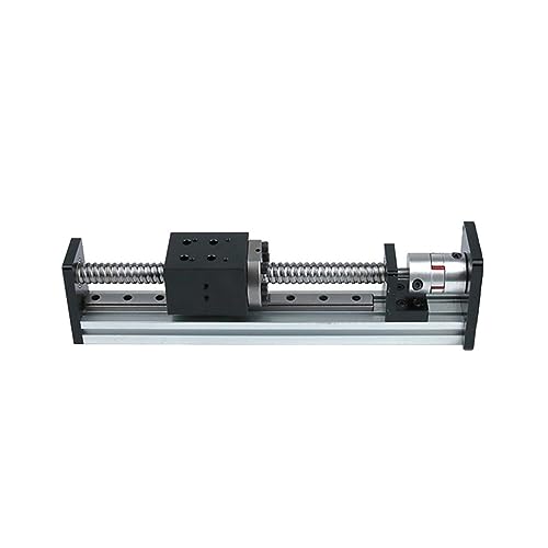 100-1000 mm Hub Elektrischer Schiebetisch CNC 3D-Drucker Linearführungstisch MGW12R Aluminiumschiene SFU1610 Kugelumlaufspindel, Sanfte Bewegung(100mm Stroke)
