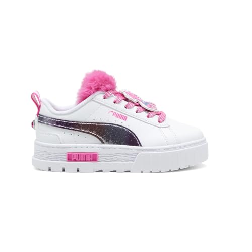 PUMA Kids Girls Mayze X Trolls Glitter Platform Sneakers Shoes Casual - White - Size 2.5 M