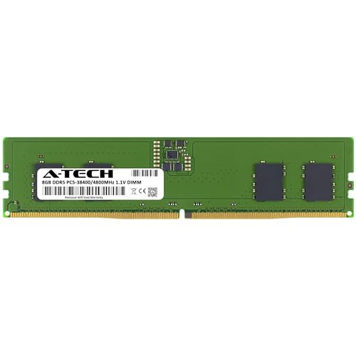 Image of A-Tech 8GB DDR5 4800MHz PC5-38400 CL40 UDIMM 1.1V Non-ECC Unbuffered DIMM 288-Pin Desktop PC /Computer RAM Memory Upgrade Module