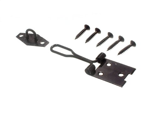 10 x HASPS & Staples Catch for Padlocks Wire Type Black 75MM