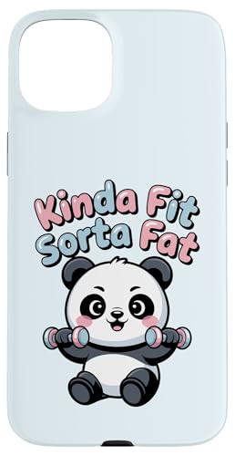 Kinda Fit Sorta Fat Funny Panda W tBbglX EGCgteBO X}zP[X iPhone 15 Plus p