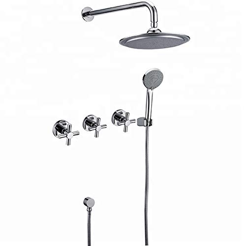 Ensemble de douche de salle de bain murale avec pomme de douche confortable