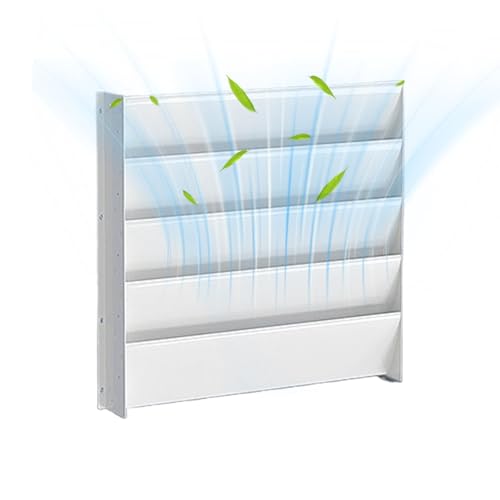 Aire acondicionado de pared r protección de unidad de CA guía de flujo de aire ajustable para paredes, techos, calefacción por suelo radiante, conductos del hogar, optimiza la comodidad y la